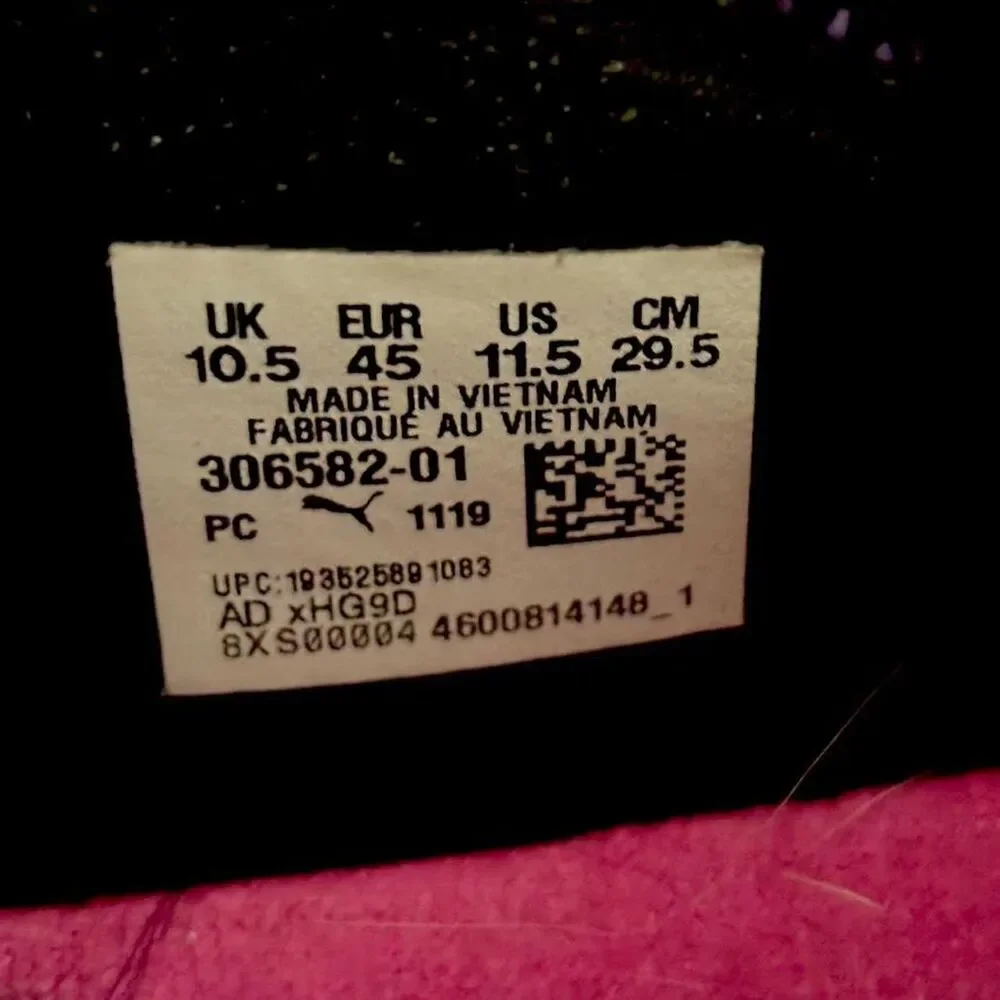 Puma Hi Octn x Need For Speed Black White Pink Sneakers - Picture 7 of 7